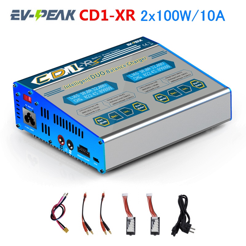 EV-PEAK CD1-XR 2x100W 10A 1-6S   JST_XH ..